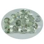 Green Amethyst 1PC Medium 9x9 MM Round Faceted Green Lustrous Semi Precious Loose Gemstone