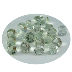Green Amethyst 1PC Medium 9x9 MM Round Faceted Green Lustrous Semi Precious Loose Gemstone