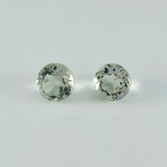 Green Amethyst 1PC Large 11x11 MM Round Faceted Green Fine Semi Precious Gems