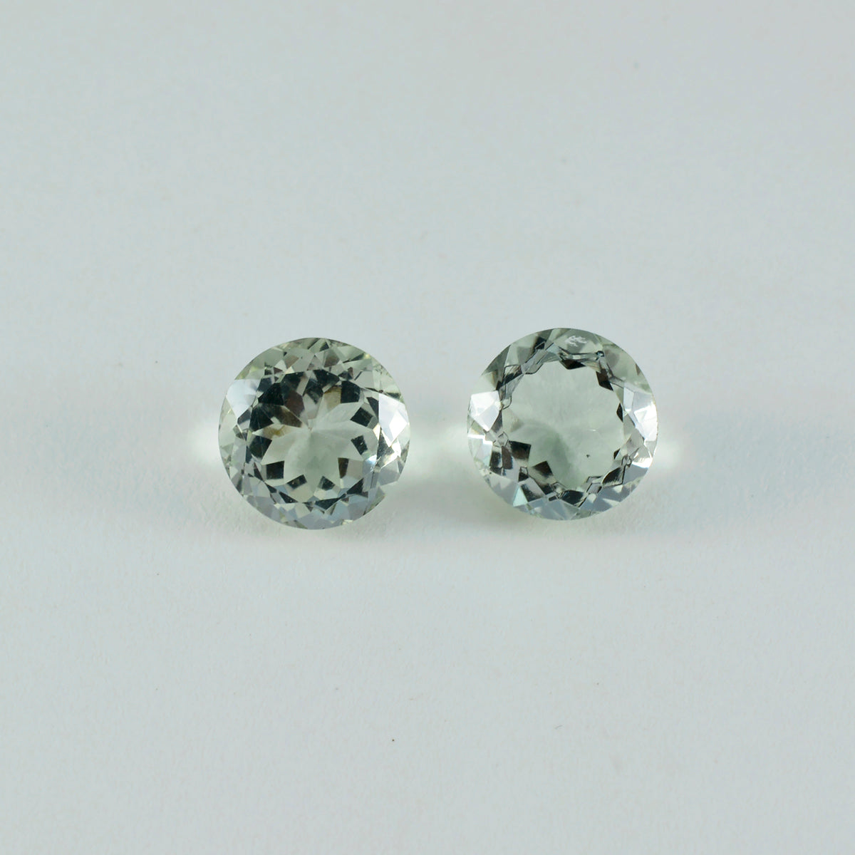 Green Amethyst 1PC Large 12x12 MM Round Faceted Green High Quality Semi Precious Loose Gems