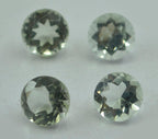 Green Amethyst 1PC Chunky 15x15 MM Round Faceted Green Superior Semi Precious Gems