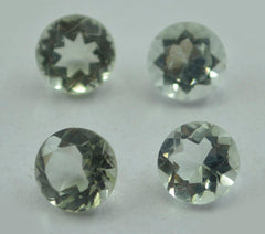 Green Amethyst 1PC Chunky 13x13 MM Round Faceted Green Natural Semi Precious Loose Gemstone