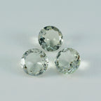 Green Amethyst 1PC Chunky 15x15 MM Round Faceted Green Superior Semi Precious Gems