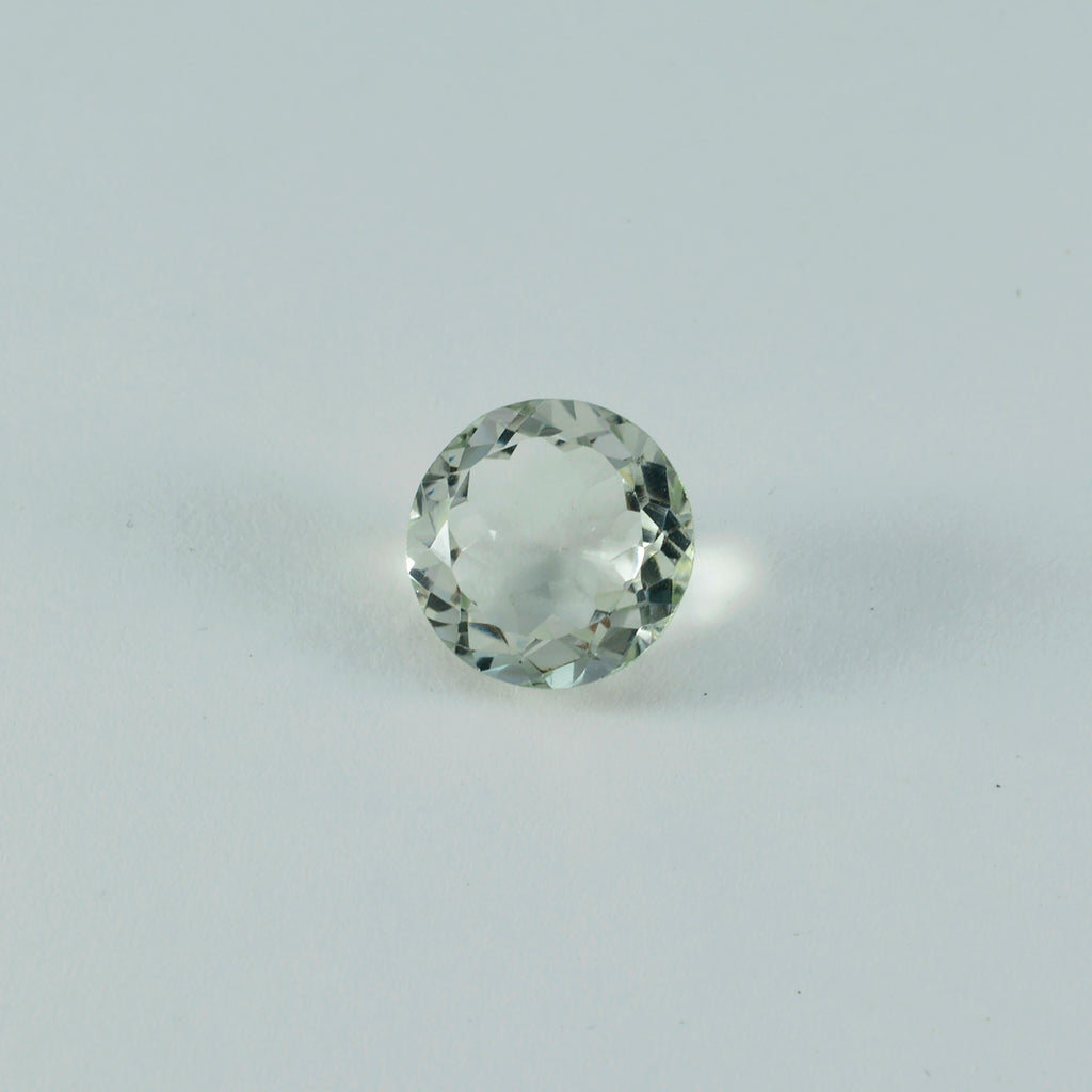 Green Amethyst 10PC Tiny 3x3 MM Round Faceted Green Fiery Semi Precious Gems