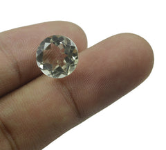 Green Amethyst 10PC Tiny 3x3 MM Round Faceted Green Fiery Semi Precious Gems