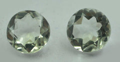 Green Amethyst 1PC Tiny 5x5 MM Round Faceted Green Sparkling Semi Precious Loose Gemstone
