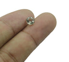 Green Amethyst 1PC Tiny 6x6 MM Round Faceted Green Polished Semi Precious Loose Gemstones