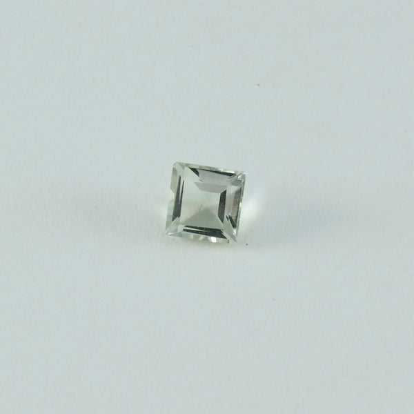 Green Amethyst 1PC Large 12x12 MM Square Faceted Green High Quality Semi Precious Loose Gems