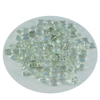 Green Amethyst 1PC Medium 9x9 MM Square Faceted Green Lustrous Semi Precious Loose Gemstone
