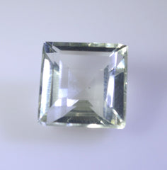 Green Amethyst 1PC Large 10x10 MM Square Faceted Green Shine Semi Precious Loose Gemstones