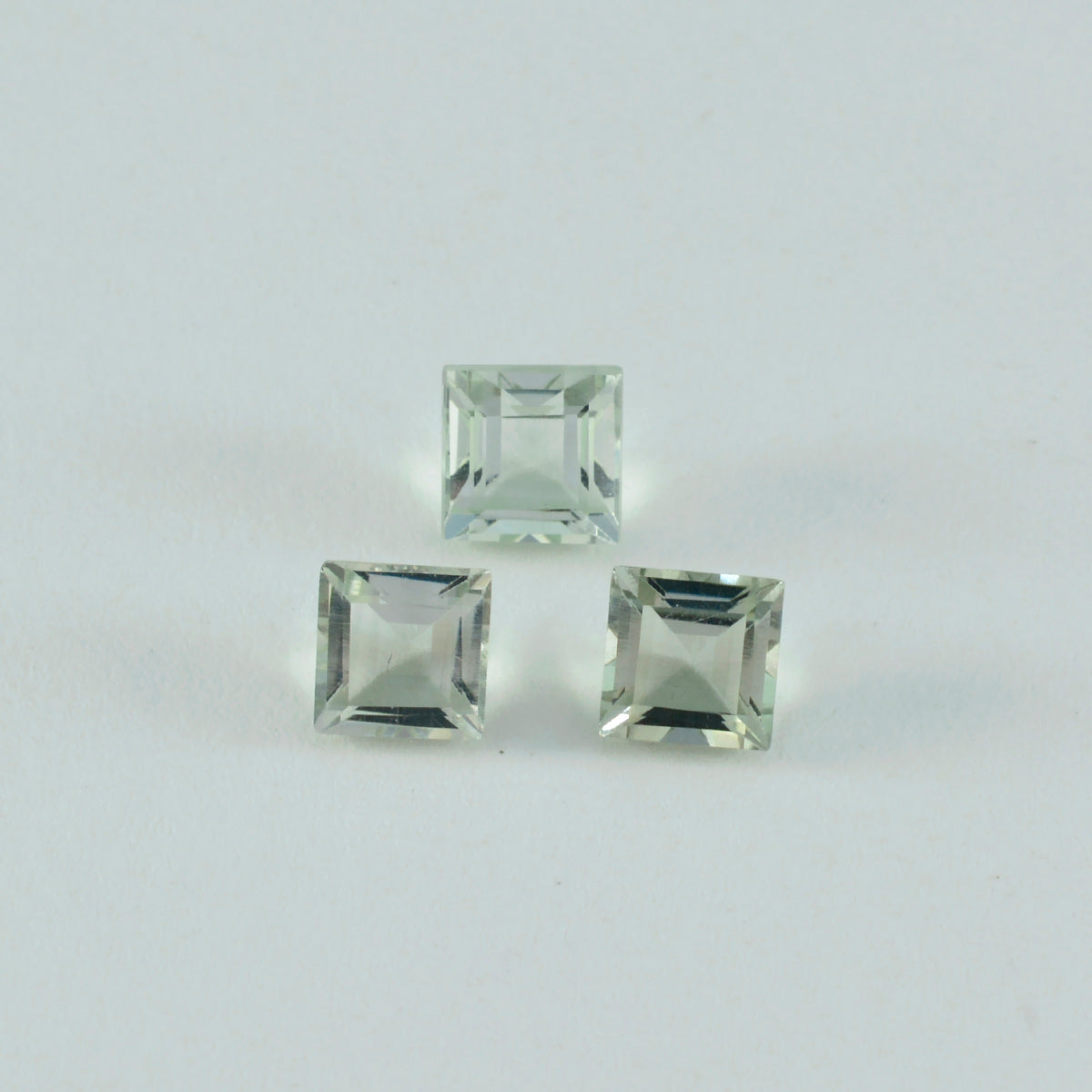 Green Amethyst 1PC Chunky 16x16 MM Square Faceted Green Pure Semi Precious Loose Gems Immagine principale del prodotto