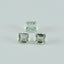 Green Amethyst 1PC Tiny 5x5 MM Square Faceted Green Sparkling Semi Precious Loose Gemstone