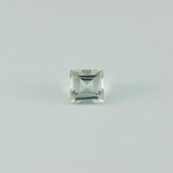 Green Amethyst 10PC Tiny 3x3 MM Square Faceted Green Fiery Semi Precious Gems