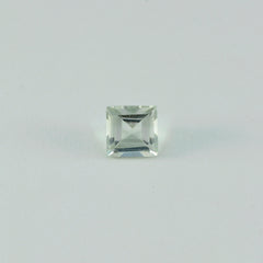 Green Amethyst 10PC Tiny 3x3 MM Square Faceted Green Fiery Semi Precious Gems