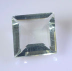 Green Amethyst 1PC Tiny 5x5 MM Square Faceted Green Sparkling Semi Precious Loose Gemstone