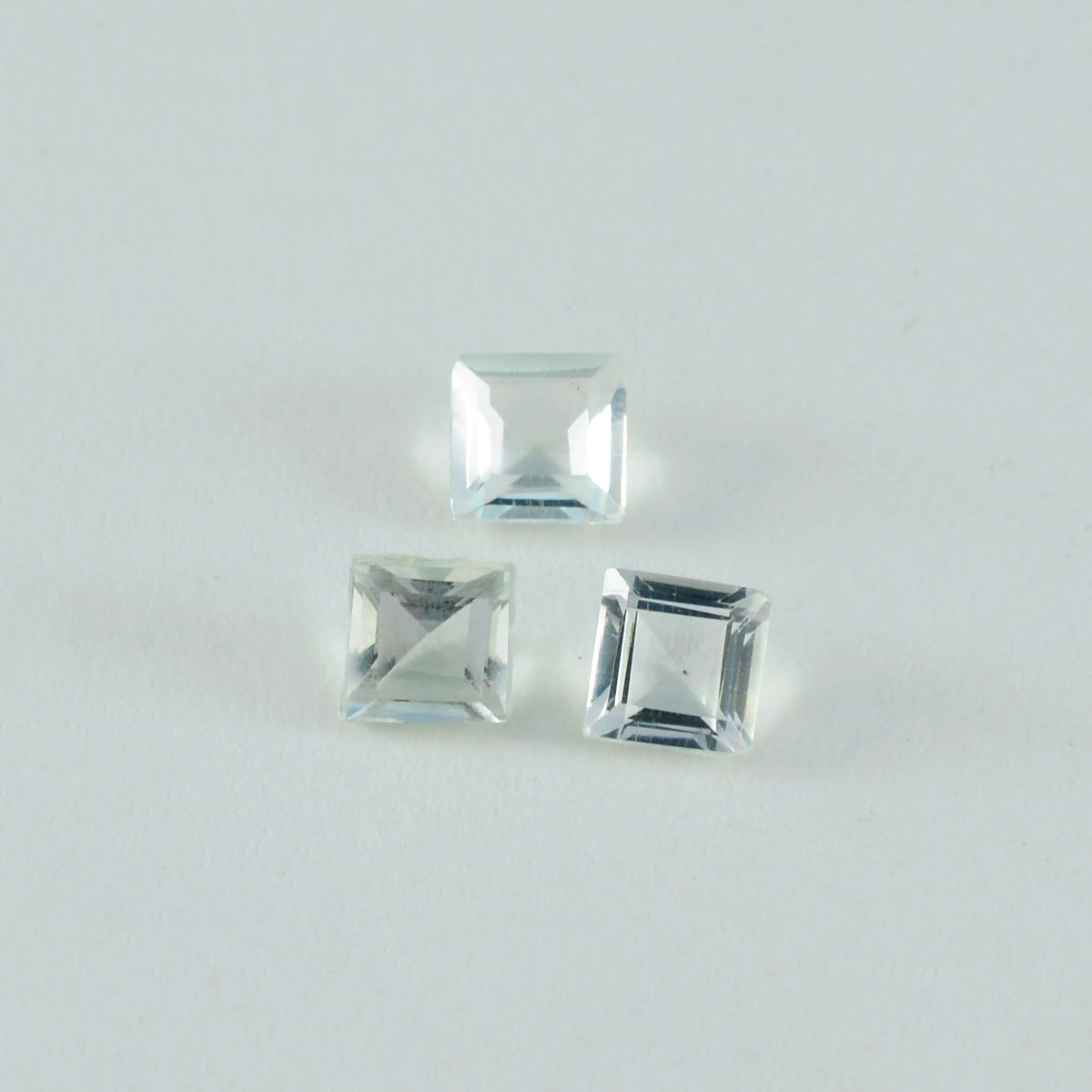 Green Amethyst 1PC Small 7x7 MM Square Faceted Green Splendid Semi Precious Gems