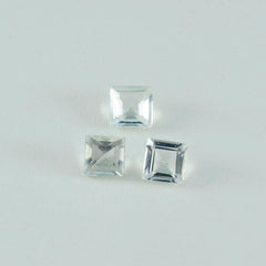 Green Amethyst 1PC Small 8x8 MM Square Faceted Green Luster Semi Precious Loose Gems