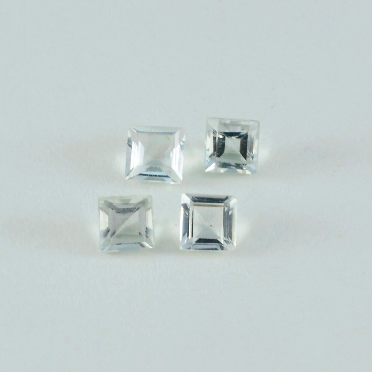 Green Amethyst 1PC Small 8x8 MM Square Faceted Green Luster Semi Precious Loose Gems