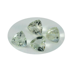 Green Amethyst 1PC Chunky 15x15 MM Triangle Faceted Green Superior Semi Precious Gems