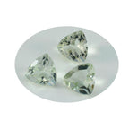 Green Amethyst 1PC Large 12x12 MM Triangle Faceted Green High Quality Semi Precious Loose Gems