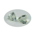 Green Amethyst 1PC Chunky 13x13 MM Triangle Faceted Green Natural Semi Precious Loose Gemstone