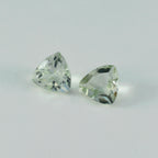 Green Amethyst 1PC Chunky 14x14 MM Triangle Faceted Green Genuine Semi Precious Loose Gemstones