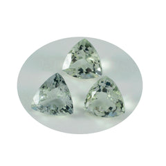 Green Amethyst 1PC Chunky 15x15 MM Triangle Faceted Green Superior Semi Precious Gems