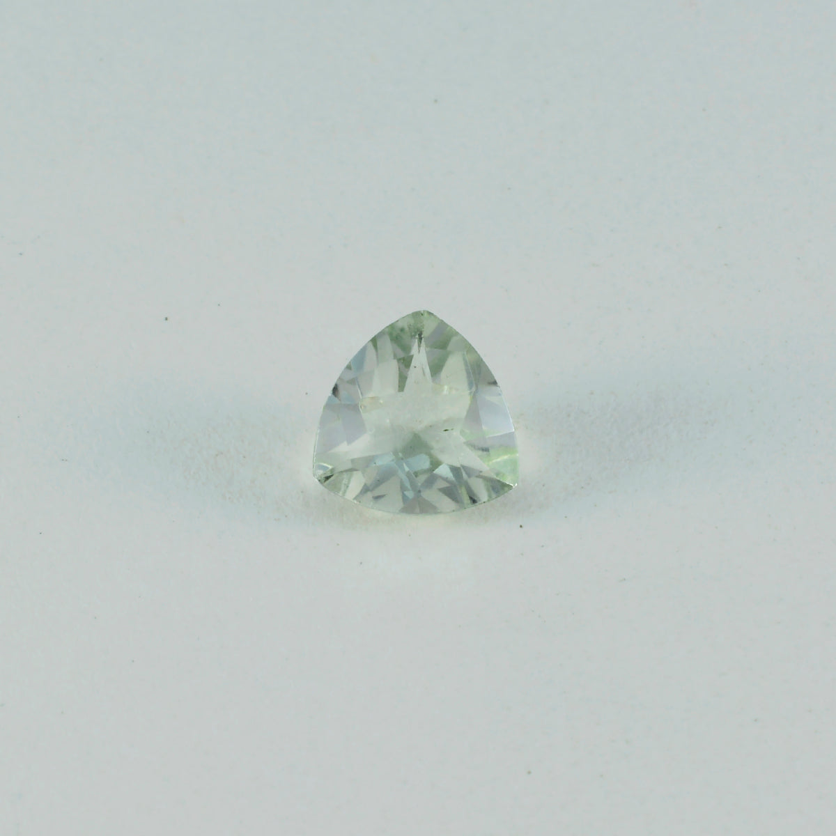 Green Amethyst 1PC Large 11x11 MM Triangle Faceted Green Fine Semi Precious Gems