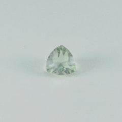 Green Amethyst 1PC Large 11x11 MM Triangle Faceted Green Fine Semi Precious Gems
