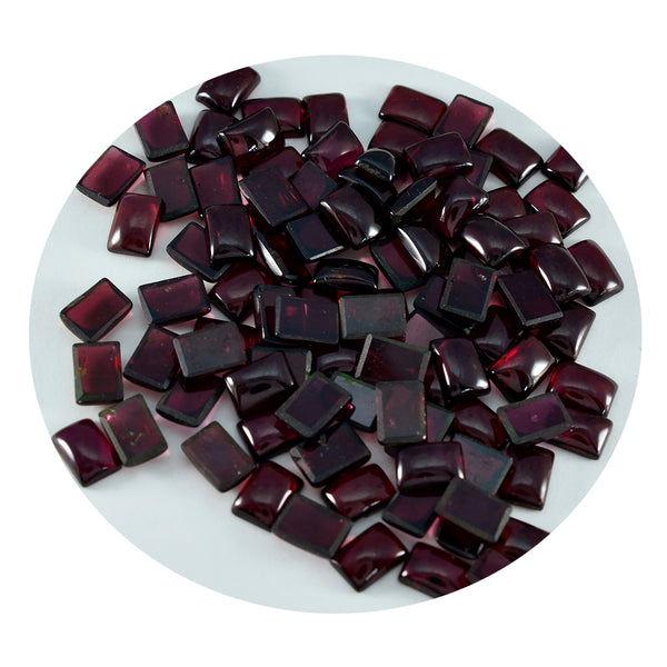 Garnet 10PC Tiny 4x6 MM Emerald Cabochon Red Pure semi Precious Loose Gems