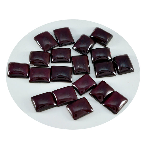 Garnet 1PC Medium 7x10 MM Emerald Cabochon Red Splendid semi Precious Gems