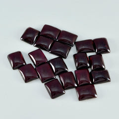 Garnet 1PC Small 6x8 MM Emerald Cabochon Red Brilliant semi Precious Loose Gemstones