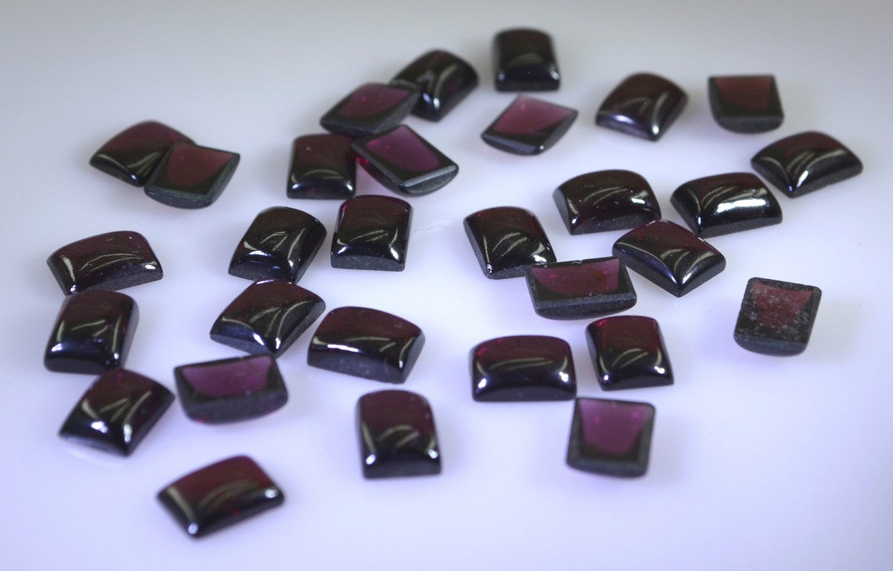 Garnet 10PC Tiny 3x5 MM Emerald Cabochon Red Superior semi Precious Gems