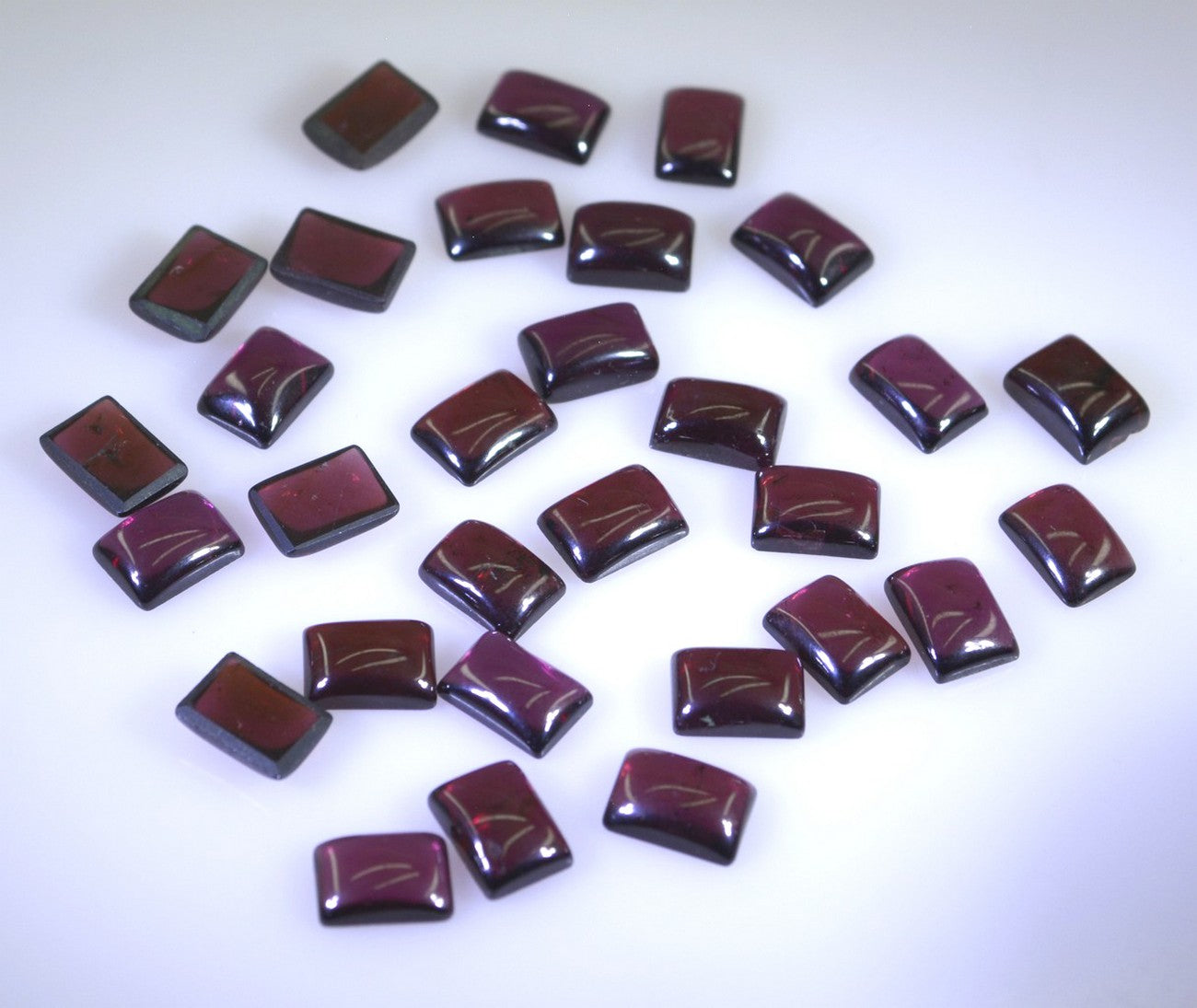 Garnet 10PC Tiny 4x6 MM Emerald Cabochon Red Pure semi Precious Loose Gems