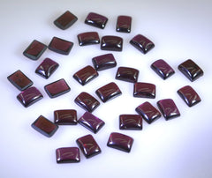 Garnet 10PC Tiny 4x6 MM Emerald Cabochon Red Pure semi Precious Loose Gems