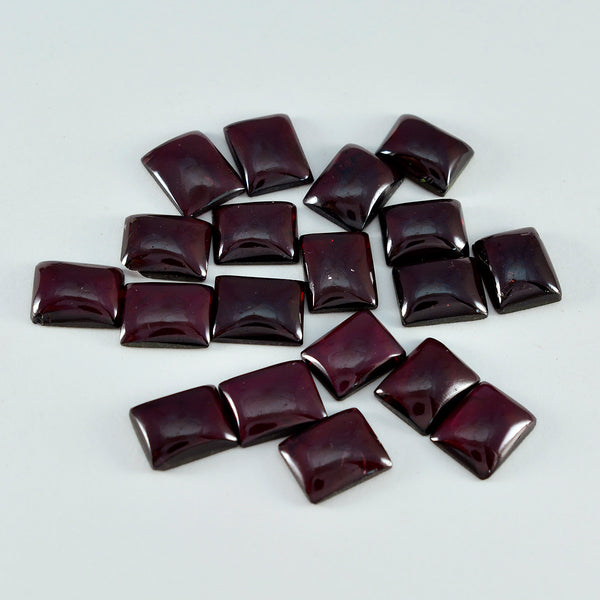 Garnet 1PC Medium 7x10 MM Emerald Cabochon Red Splendid semi Precious Gems