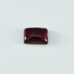 Garnet 1PC Medium 8x10 MM Emerald Cabochon Red Luster semi Precious Loose Gems