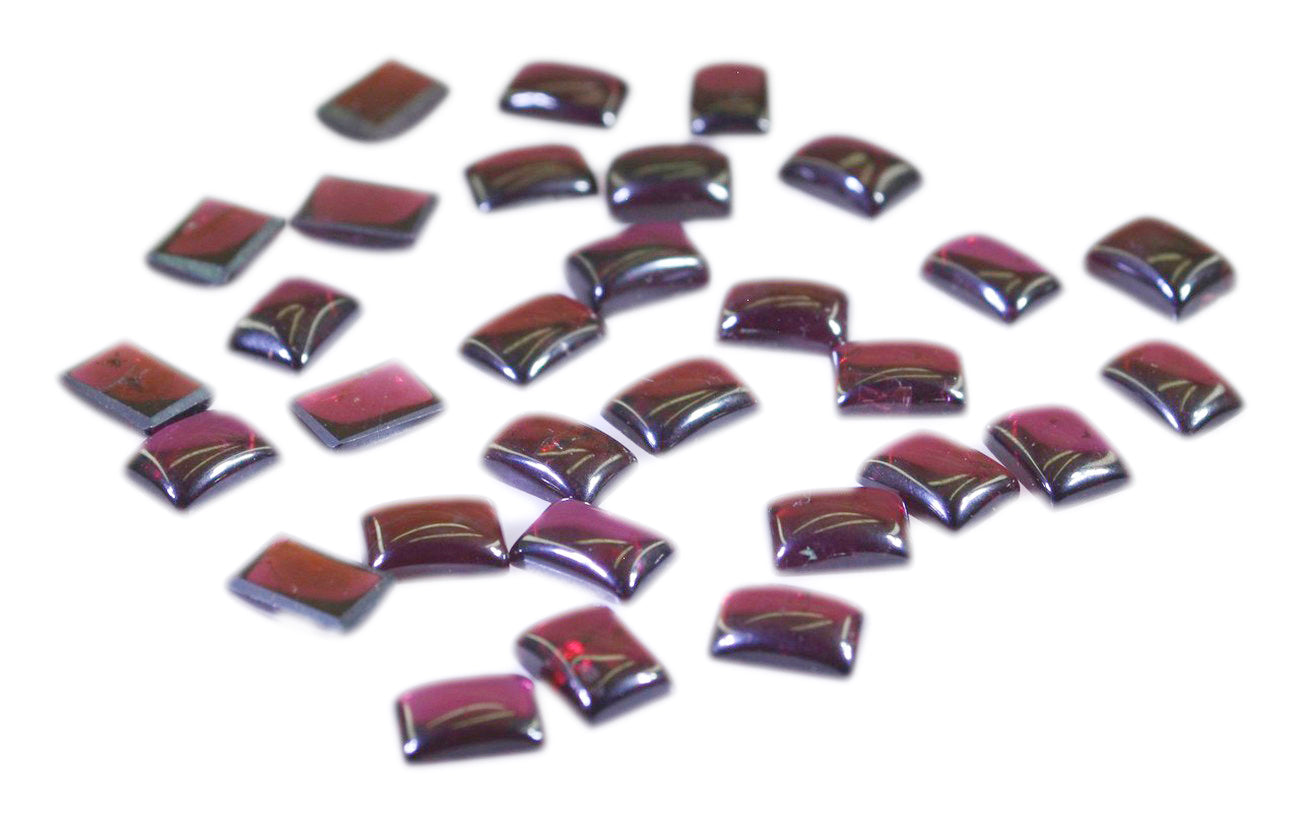 Garnet 1PC Medium 8x10 MM Emerald Cabochon Red Luster semi Precious Loose Gems
