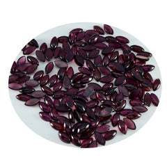 Garnet 10PC Tiny 3x6 MM Marquise  Cabochon Red Luster semi Precious Precious Gemstone