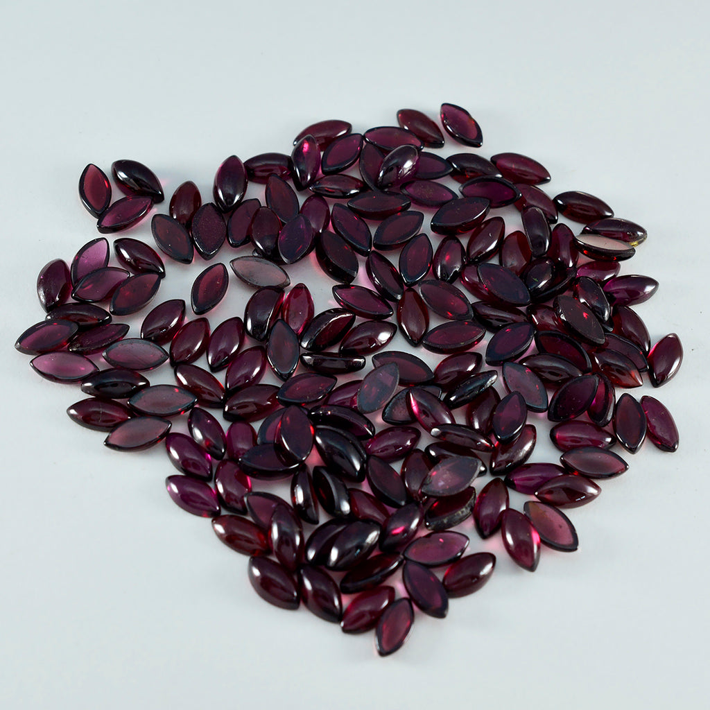 Garnet 10PC Tiny 3x6 MM Marquise  Cabochon Red Luster semi Precious Precious Gemstone