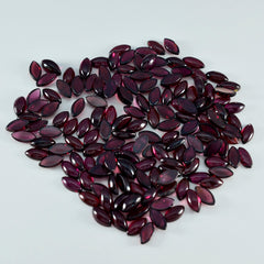 Garnet 10PC Tiny 3x6 MM Marquise  Cabochon Red Luster semi Precious Precious Gemstone