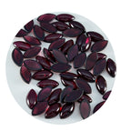 Garnet 1PC Small 5x10 MM Marquise  Cabochon Red Shine semi Precious Loose Gems