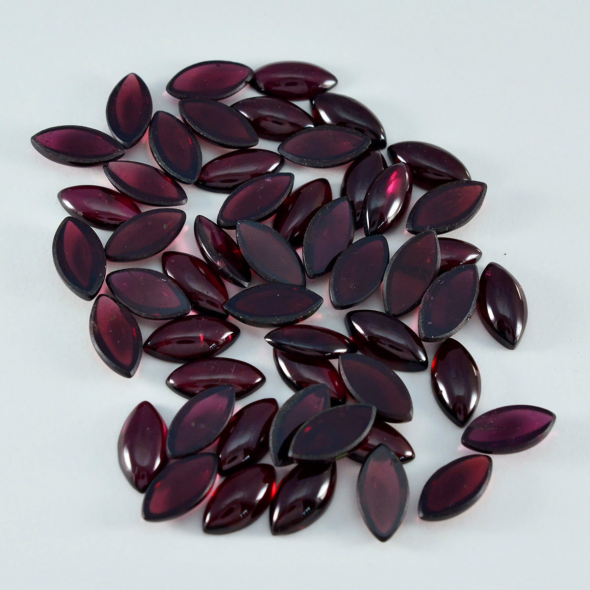 Garnet 1PC Small 5x10 MM Marquise  Cabochon Red Shine semi Precious Loose Gems