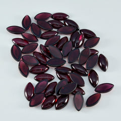 Garnet 1PC Small 5x10 MM Marquise  Cabochon Red Shine semi Precious Loose Gems