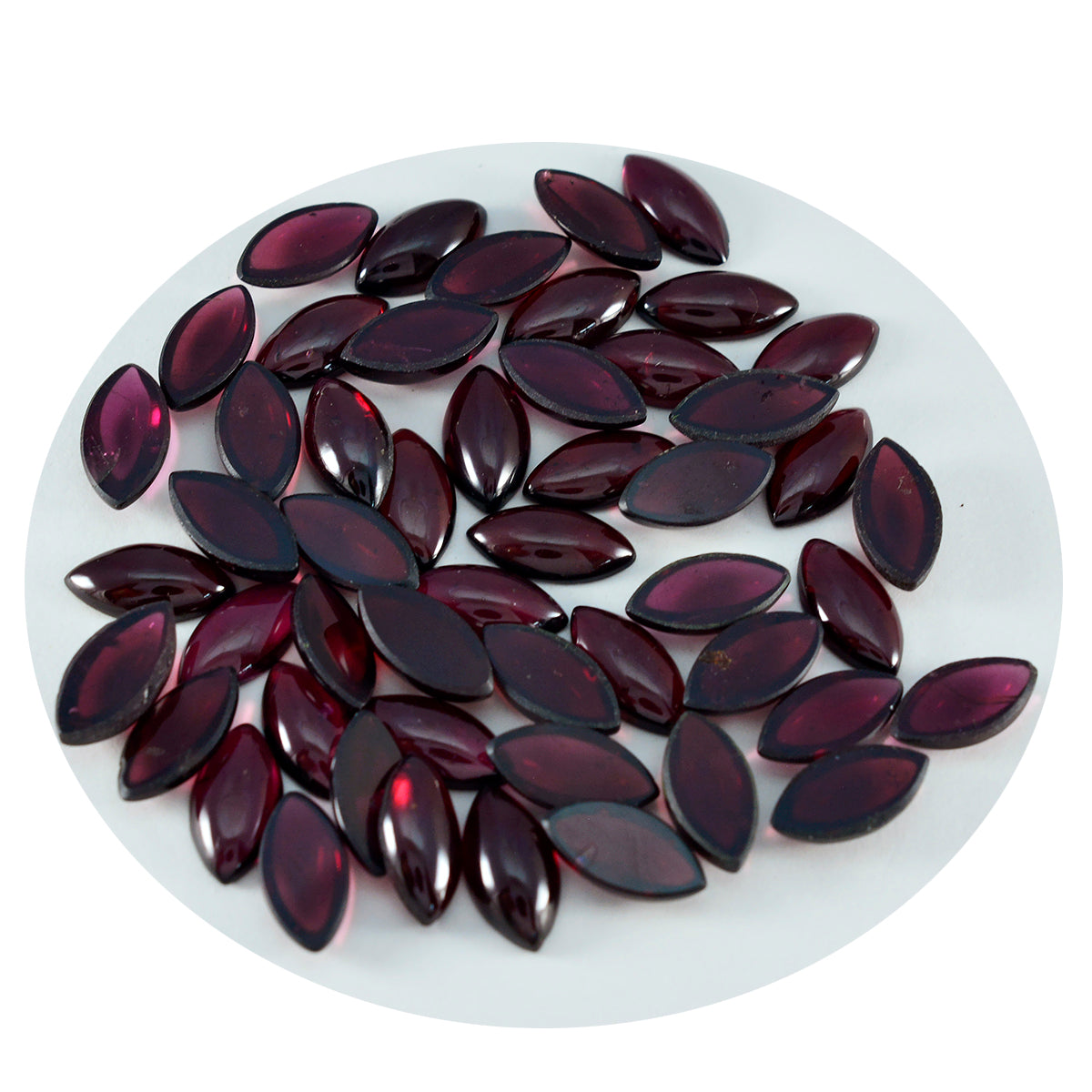 Garnet 1PC Small 6x12 MM Marquise  Cabochon Red Fine semi Precious Loose Gemstone Второстепенное изображение товара