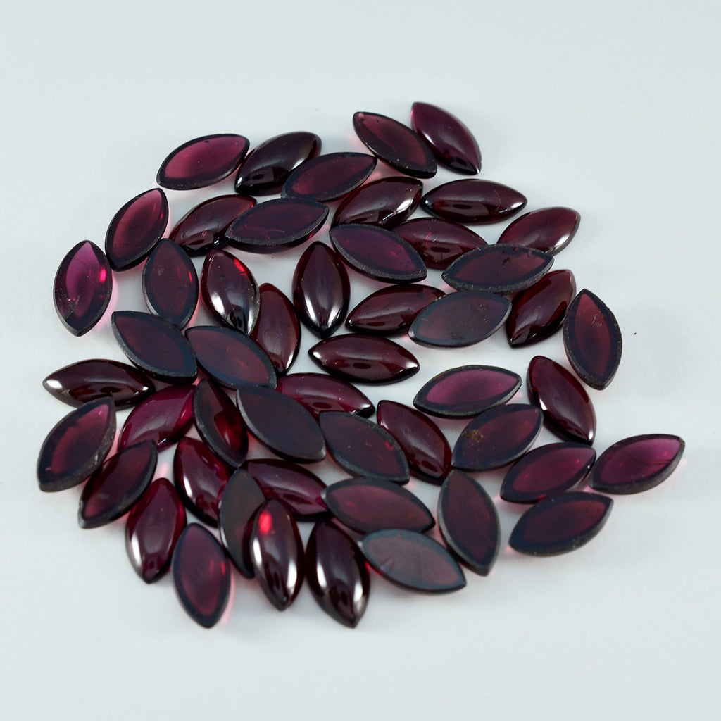 Garnet 1PC Small 6x12 MM Marquise  Cabochon Red Fine semi Precious Loose Gemstone