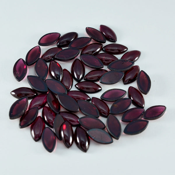 Garnet 1PC Small 6x12 MM Marquise  Cabochon Red Fine semi Precious Loose Gemstone