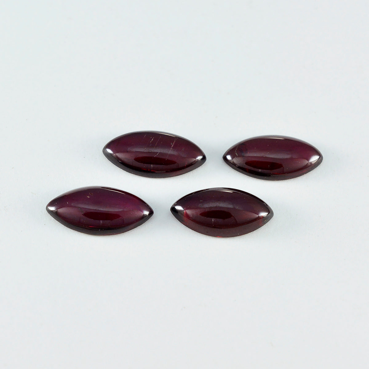 Garnet 10PC Tiny 3x6 MM Marquise  Cabochon Red Luster semi Precious Precious Gemstone メイン画像