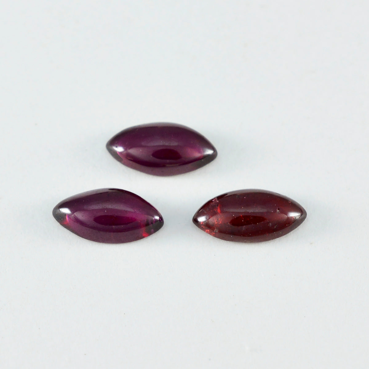 Garnet 10PC Tiny 4x8 MM Marquise  Cabochon Red Lustrous semi Precious Gems