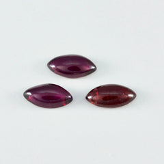 Garnet 10PC Tiny 4x8 MM Marquise  Cabochon Red Lustrous semi Precious Gems